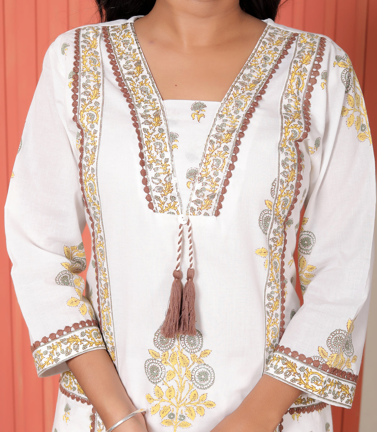 Women Printed Cotton A-Line Kurta Set with Dupatta