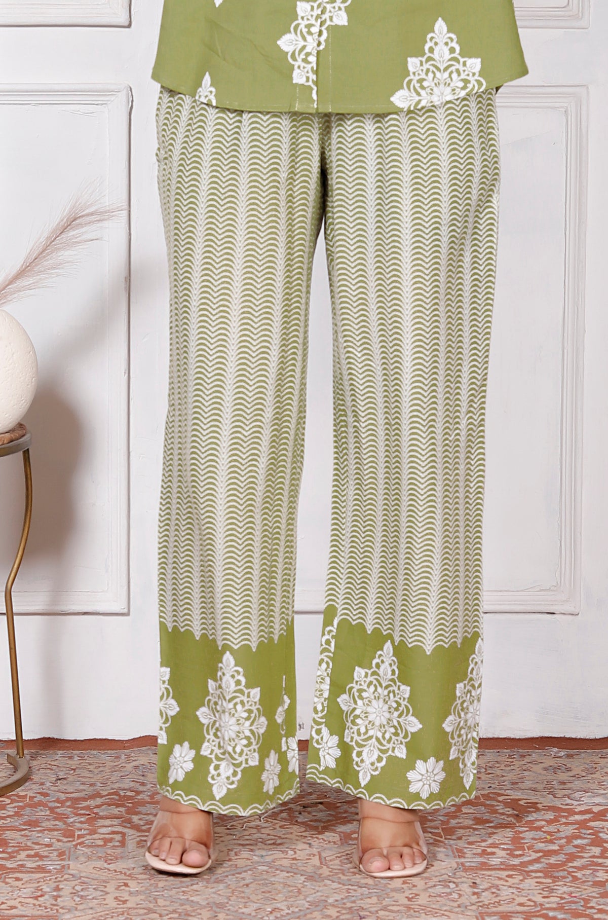 Floral & Geometric Printed Cotton Co-Ord Set